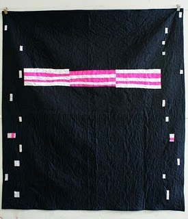 The Josephine Quilt by Alix Joyal, an original design with recycled materials featured on her blog.