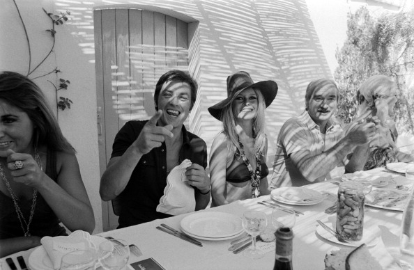 Alain Delon and Brigitte Bardot in SaintTropez 1968