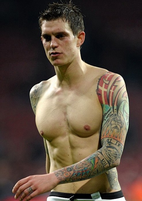 Daniel Agger 8217s arm and ring finger tattoos