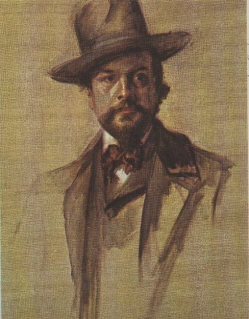 i12bent:

French Impressionist composer, Claude Debussy - Aug. 22, 1862 - 1918…
Watercolour of Debussy by Paul Robier (Musee de la Musique, Paris, France)

Happy birthday, Debussy! Some more Debussy to come this afternoon.
