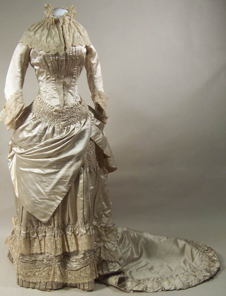 Wedding dress 1882 From the Manchester Art Gallery Wedding dress 1882