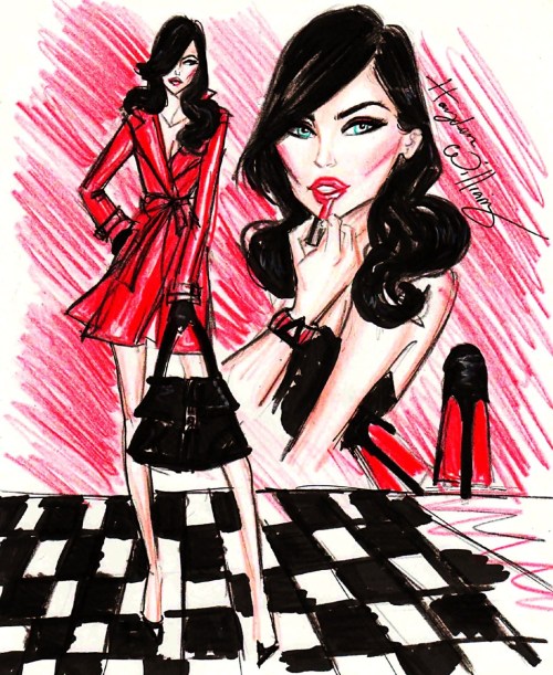 Tagged hayden williams fashion detective fashion illustration red black 