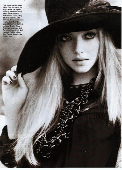 Tags Amanda Seyfried actresses hats black whie Photography Allure 