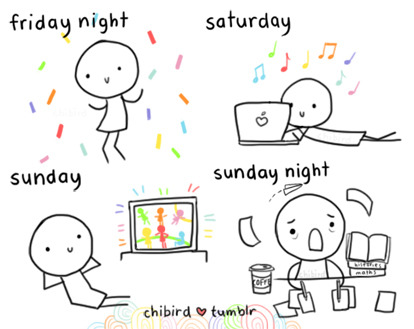 But not this weekend, thanks to Labor Day~! &lt;3 I&#8217;ll just be doing all my homework monday night instead.