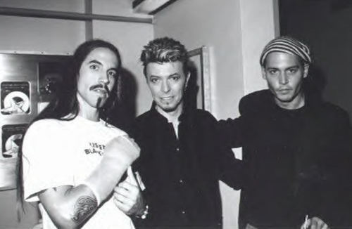 Anthony Kiedis, David Bowie and Johnny Depp