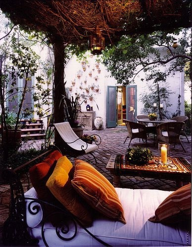 ThatBohemianGirl - My Bohemian Home ~ Outdoor Spaces An outdoor...