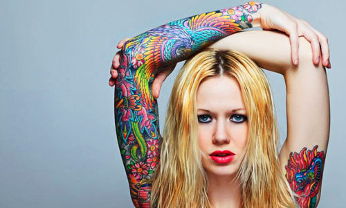 Tagged with colour tattoos girl ink inked tattoos colour color 