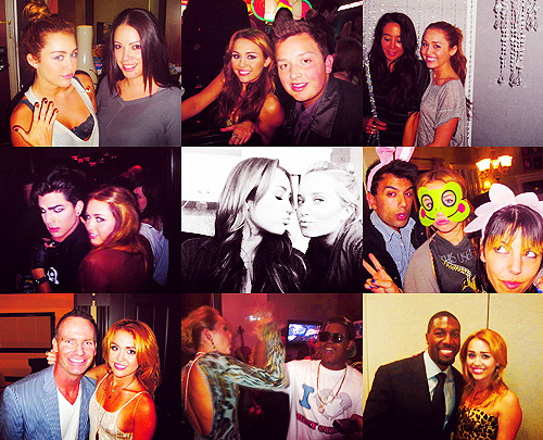 fierce-cyrus:

With Friends/Family. [1/2] She looks so cute on the last on the right. :}
