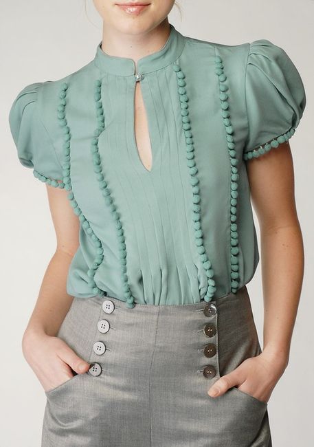 Fashion - Skirts / Crepe Georgette Top - Nicole Miller Official Store - Stylehive