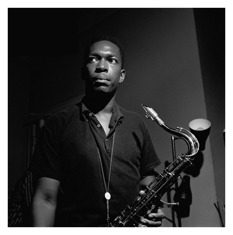 i12bent:

In the midnight hour we celebrate our third seminal music birthday of today:
John Coltrane, that most spiritual and visionary saxophonist and composer: Sep. 23, 1926 - 1967…
This year we’ll do tracks from his three first Atlantic albums, and finish off, as we must every year, with a slice of A Love Supreme…
Photo: Francis Wolff
