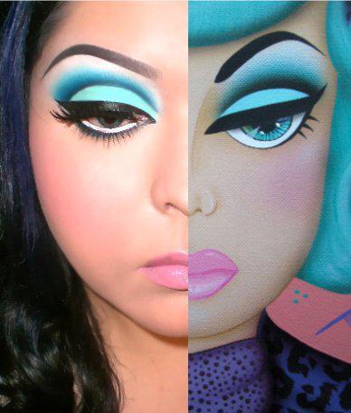 punkrockbetty:

Fabulous makeup…. Must. Do.
