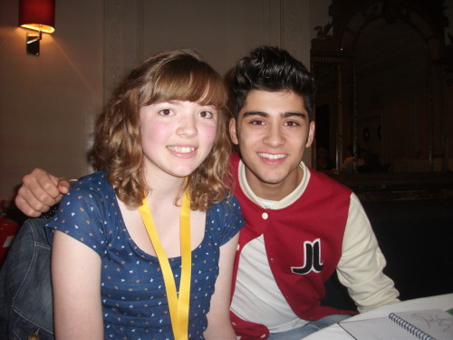 lucymadeleine: me and Zayn today (13/10/2011) he was lovely! Thank you Rays of Sunshine for an amazing day :D