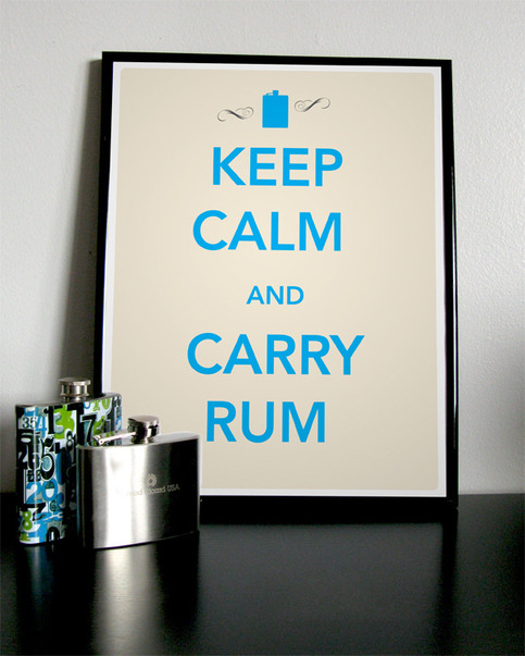 Keep calm and carry rum 16x20 by The Cocktail Gallery - $35.00
The original poster &#8220;Keep Calm and Carry On&#8221; was created during WWII to send words of reassurance to the British people. We have created a spoof off the original poster dedicated to all Mixologists who works the &#8220;grind&#8221; to &#8220;Keep Calm and Carry Rum&#8221;. 16x20 Poster is digitally printed on Kodak Matte paper. LIMITED TIME: FREE 11x14 poster while supplies last. The Cocktail Gallery.
- Found on Storenvy