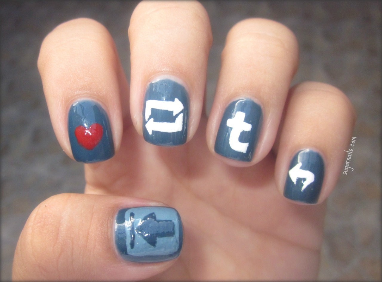 sugarnails:Tumblr nails!!!