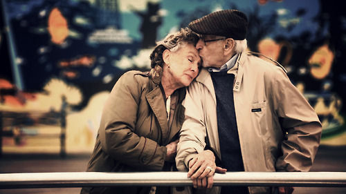 Young love at any age (couple,love,crush,tender,sexy,warmth,friendship)