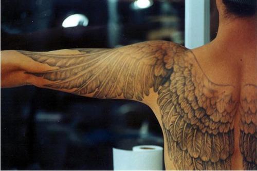 tagged as tattoo wings back tattoo arm tattoo shoulder tattoo