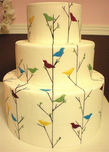 vintage style wedding cake