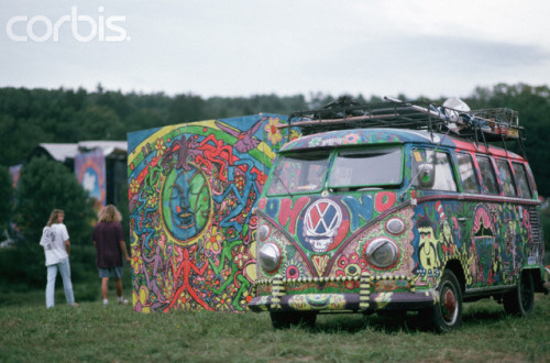 Painted Volkswagen Bus at