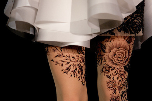 tagged as cute tattoo flower flower tattoo leg tattoos rose thigh