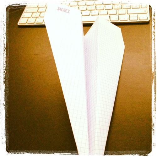 #paper #airplane #ibm  (Taken with instagram)