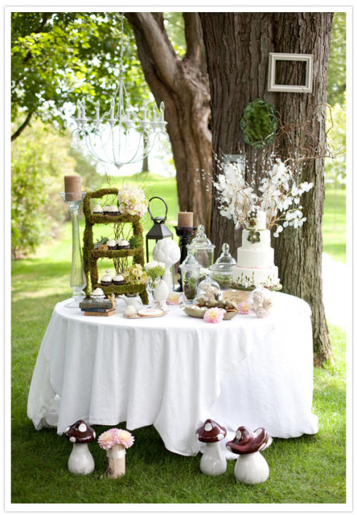 Idea of the day I love the idea of an enchanted forest wedding