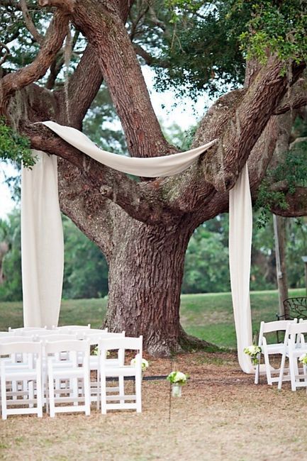 Wedding ideas Instead of the traditional arch