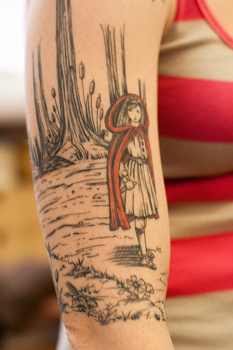 Tagged with tattoo tattoos tattooed little red riding hood ink inked 