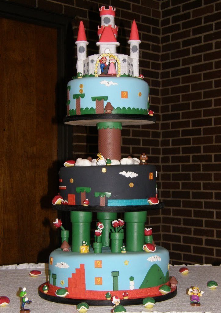 Mario Wedding Cake - by bridetide