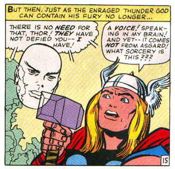Thor asks 'What sorcery is this'?