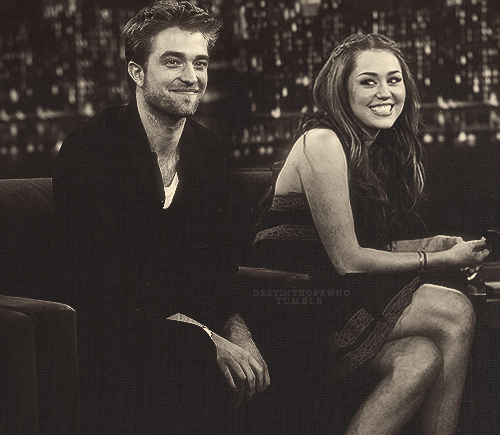 miley cyrus &amp; robert pattinson // requested by -&gt; mileycyrusmakesmesmile.tumblr.com