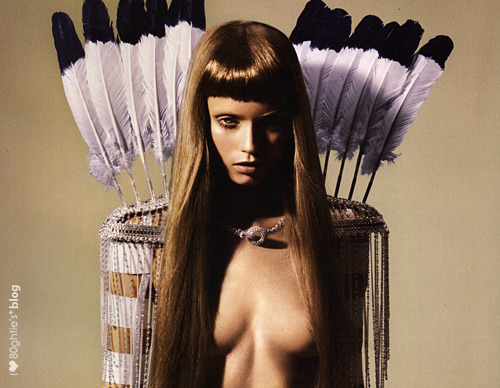 Abbey Lee Kershaw and a quiver of feathers Posted 5 months ago