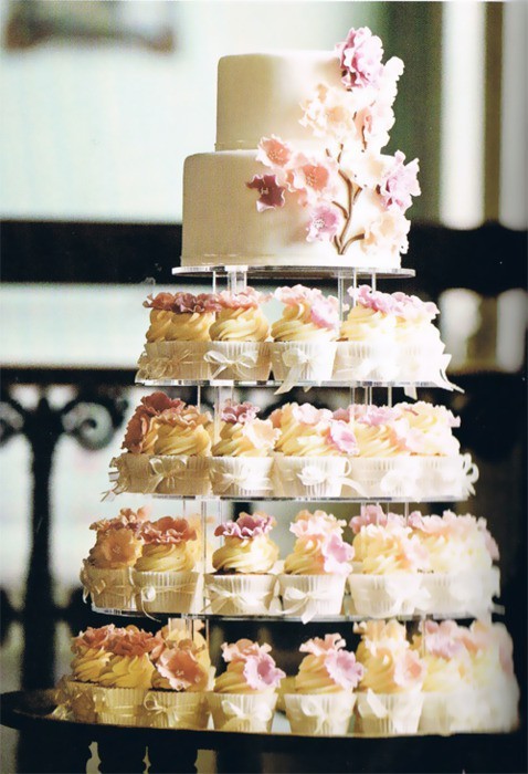 Filed under wedding cake wedding cake cupcakes bride