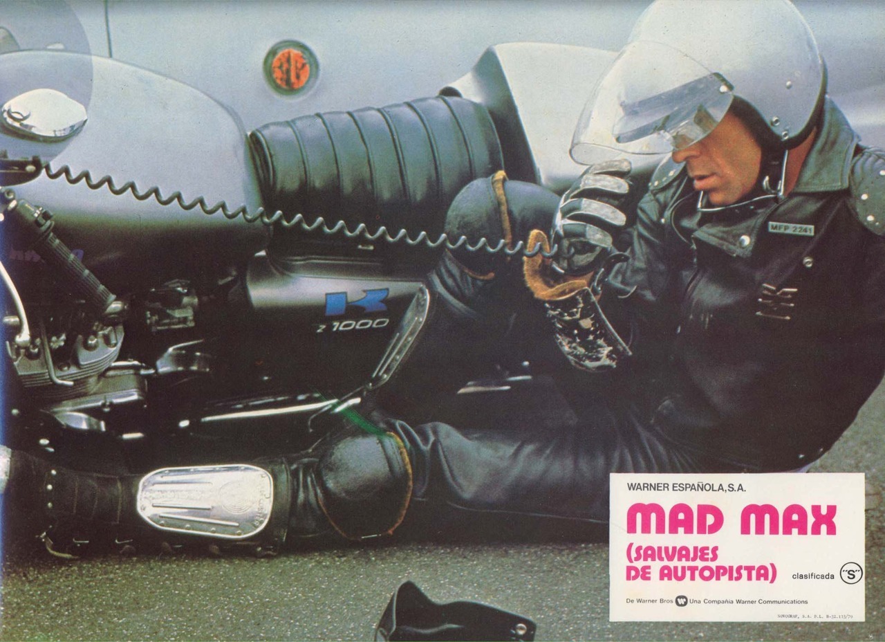 Mad Max, Spanish lobby card. 1979