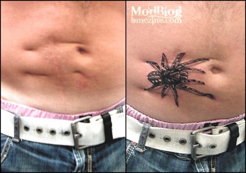 Spider #tattoo and scars