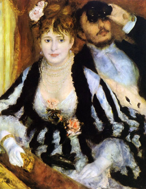 Ressam&#160;: Pierre Auguste Renoir (1841-1919)
Resmin Adı&#160;: The Theather Box - La Loge (1874)
Nerede : Courtauld Institute of Art, Londra, İngiltere
Boyutu&#160;: 80&#160;cm x 63,5&#160;cm
Renoir&#8217;ın şaheserlerinden biri de bu tiyatro locası resmi. Tiyatrolar Paris&#8217;te sosyal hayatın en önemli buluşma noktasıydı, birilerini görmek ya da kendini göstermek isteyenlerin, günümüz deyimiyle &#8220;piyasa&#8221; mekanı, tiyatrolardı. Herkes en şık kıyafetlerini giyer, en özenli halleriyle tiyatroya gidermiş. Türkiye&#8217;de de &#8220;piyasa&#8221; olan mekanlar tiyatrolar, müzeler olsa, kültür seviyemiz nasıl artardı bir düşünün! Renoir&#8217;da Dance at Le Moulin de la Galette resmi vesiyle 12 Mart'ta bahsetmiştim, 6 Kasım'da ise Luncheon of the Boating Party resmine yer vermiştim. Hatırlamak isterseniz tarih linklerine tıklayın. The Theather Box resminin sahibi Courtauld galerisinin harika bir web sitesi var. Bu linke tıkladığınızda, kendinizi The Theather Box resminin bulunduğu odada bulacaksınız. İlk karşınıza çıkan resim Manet&#8217;nin A Bar at the Folies-Bergere&#8217;si, 7 Kasım'da anlatmıştım. Manet ve Renoir'in şaheserleri arasında da bir balerin resmi, sizce kimin? 24 Mart'ta söylediğim gibi, bir balerin resmi gördüğünüzde bunun Degas'nın olduğunu iddia edebilirsiniz, %90 onundur :) 