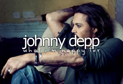 What I’m happy for&#160;» Johnny Depp