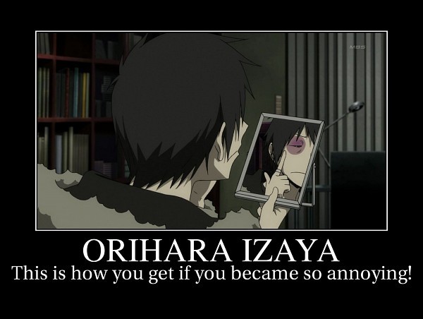 orihara izaya this is how you get if you became so annoying # orihara ...