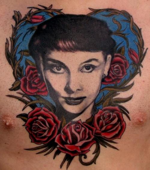 Basically I got this tattoo for my love of 8220Audrey Hepburn