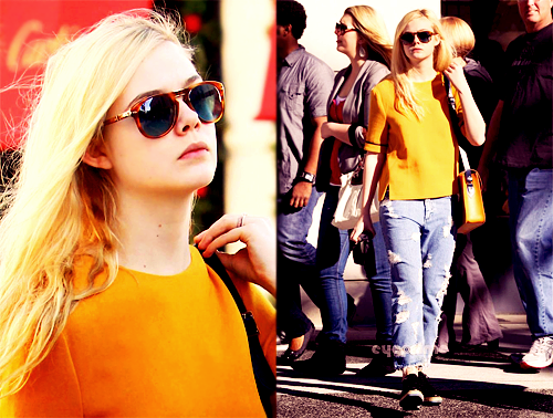 tagged as Elle Fanning elle candid