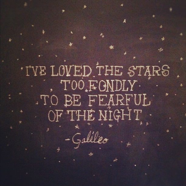 A quote about stars. (Taken with instagram)