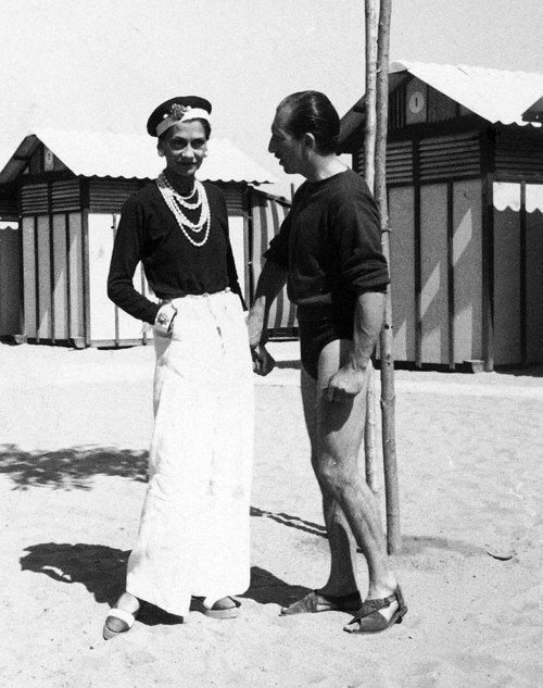 Coco Chanel with Duke Larino of Rome in Venice, Italy, 1930
submitted by otooles