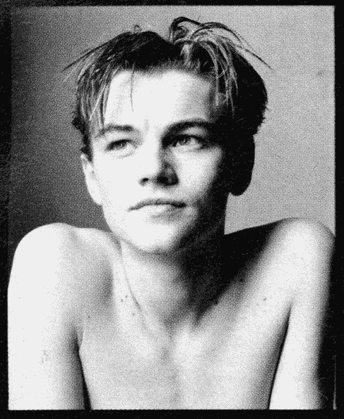 leonardo dicaprio young. This was Leonardo DiCaprio when he was young. He's so fucking cute.