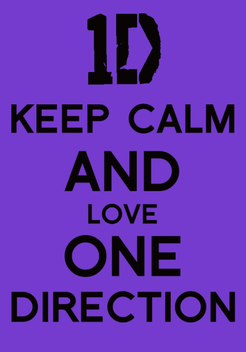 KEEP CALM AND LOVE ONE DIRECTION