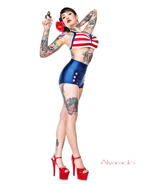 Tagged America Pin up rockabilly Tattoos modified women Tattoo Artist 