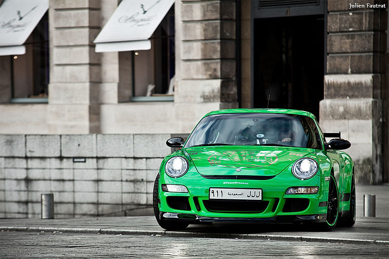 Team Green RS at Gumball 3000 2011 Featuring Porsche 911 GT3 RS Type 997