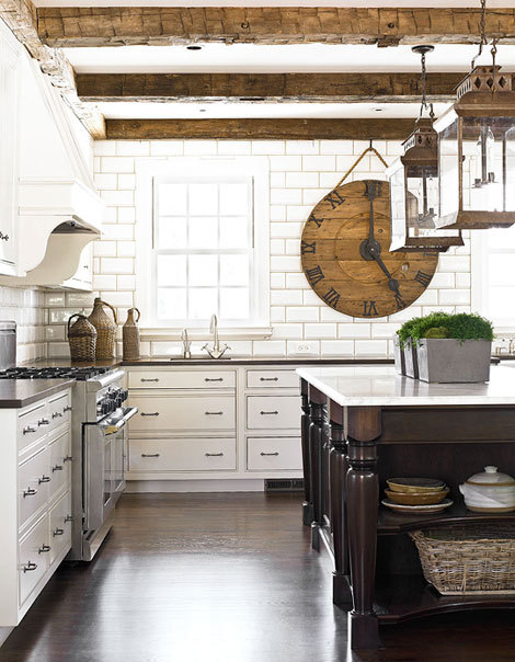 georgianadesign:

Country kitchen by Amy D. Morris. 

