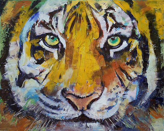 &#8220;Tiger Psy Trance&#8221; by Michael Creese | RedBubble