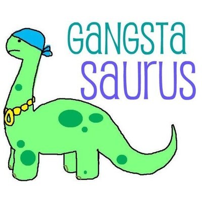 Funny Dinosaur Pictures on Gangsta Saurus  D
