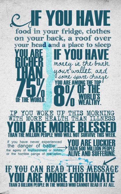 Be thankful always, God has blessed you SO much :)

c-o-t-s:

actionsworld:

A reminder.

always reblog
