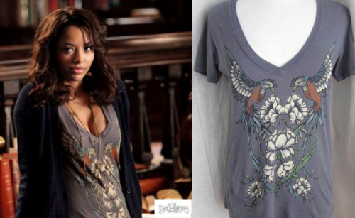 Truly Madly Deeply Duet Birds T (sold out) 
Worn by Bonnie Bennett on The Vampire Diaries. 